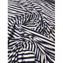 Džersio trikotažas su skaitmenine spauda NAVY STRIPES